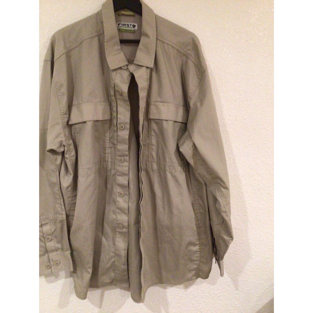 First Tactical Long Sleeve Shirt Tan Size XL